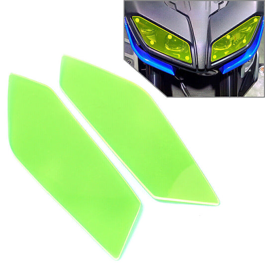 for YAMAHA MT-09 17-21 Green Front Headlight Guard Shield Screen Lens Cover