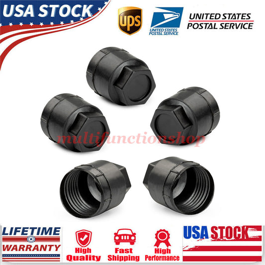 5x Black Lug Nut Cover Cap 10028614 for Chevrolet Camaro S10 for GMC for Buick for Pontiac Q