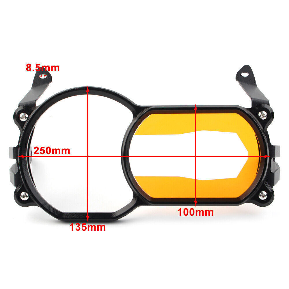 Headlight Lens Protector Guard Cover Acrylic Patch Fit for BMW R1200GS LC Adventure Q