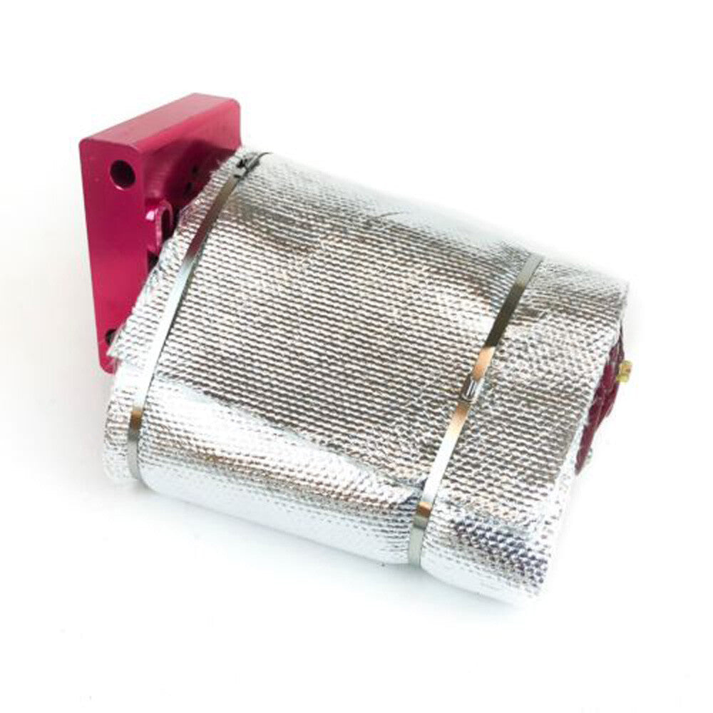 Aluminized thermal insulation cover, heat barrier, adhesive-backed thermal insulation sleeve, 20 inches x 24 inches