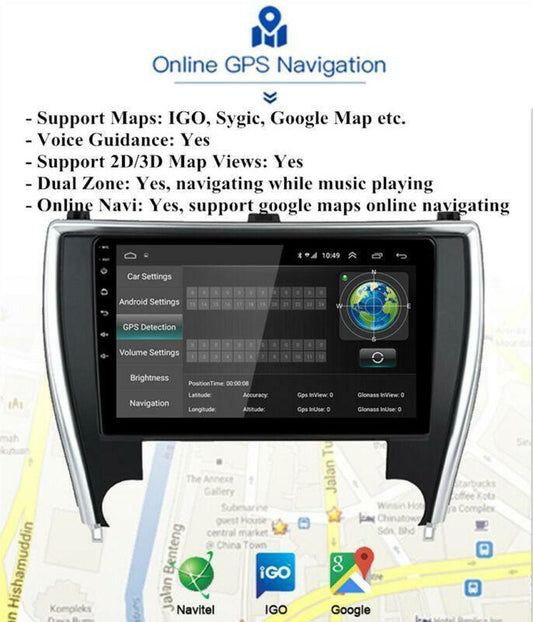 Car Stereo Radio for Toyota for Camry 2015-2017 10.1 Android 10.1 GPS Navi Player