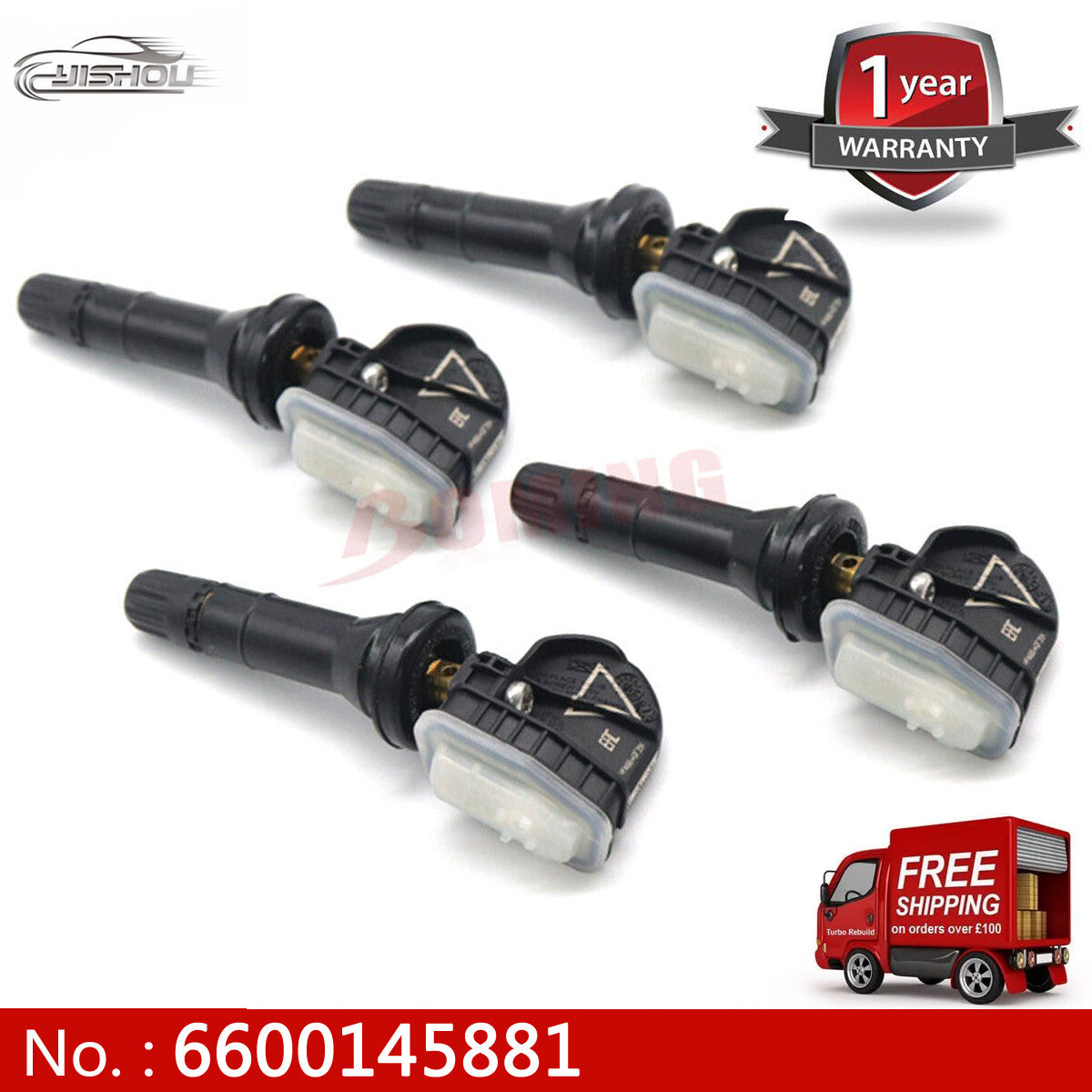 4-pack TPMS 6600145881 tire pressure sensors for Geely Geometry A/C/E/G6 Emgrand tire pressure sensors