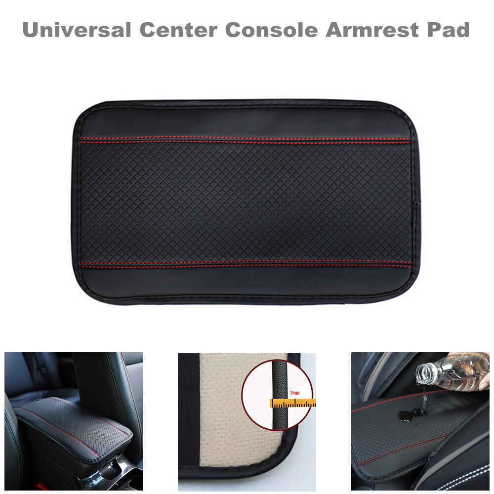 Universal Car Center Console Protective Cover, PU Leather Armrest Protective Cover, Center Console Mat n