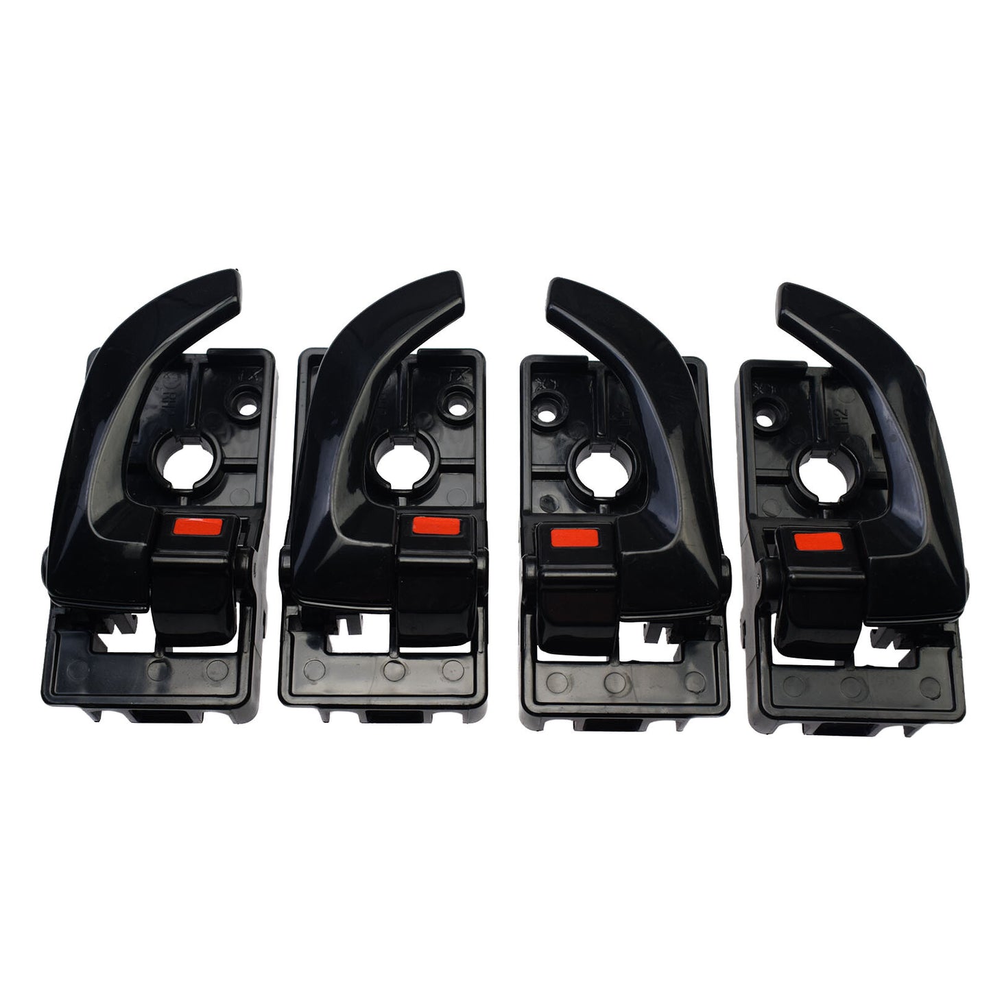 4PCS Front  Rear  Left Right Inside Door Hanlde Black For 05-09 for Hyundai for Tucson