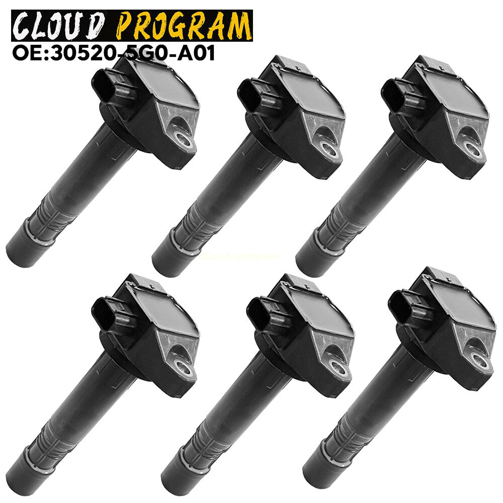 6PC Ignition Coils for 13-2017 Accord Odyssey Pilot Ridgeline MDX for RDX RLX TLX V6 n