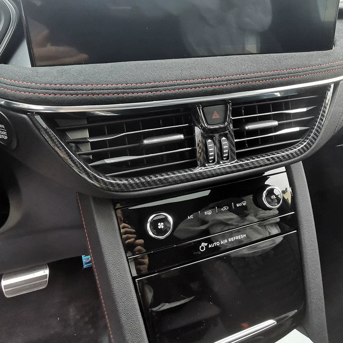 for ford  Escape 2020-2025 Dashboard center Air Vent Trim Carbon fiber Kit