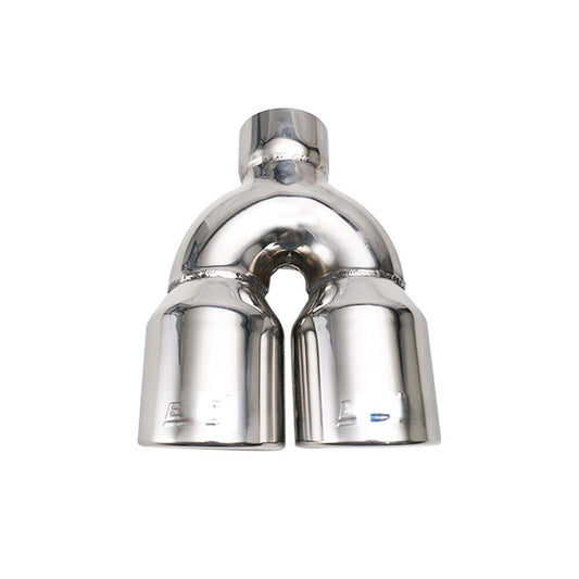 67mm ID 3.5 OD Black Exhaust Pipe Tips Universal Dual Tip Stainless Steel Tip
