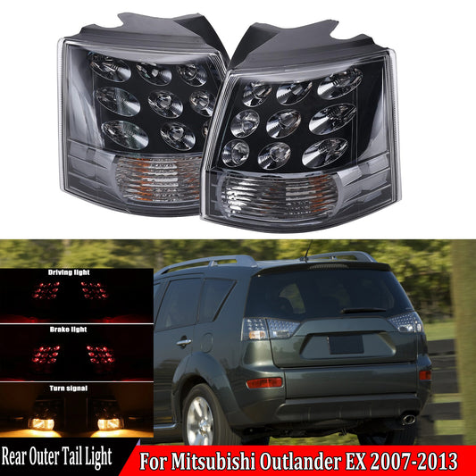 Two-piece rear LED brake lights and stop taillights are suitable for Mitsubishi Outlander EX 2007-2013.