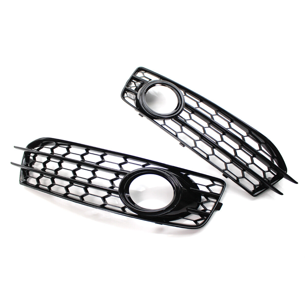 Honeycomb L+H design for front fog light grille covers, suitable for Audi A3 8P S series 2009-2012