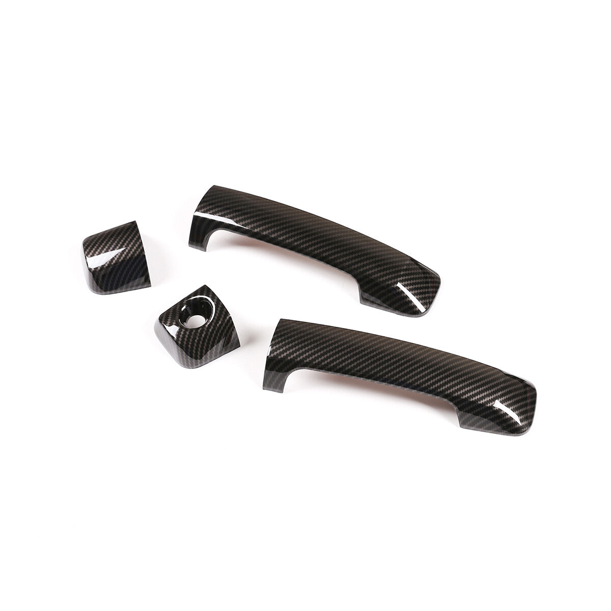 For RAV4 2019-2023 ABS Carbon Fiber Central Console Water Cup Cover Trim- v