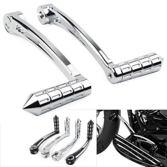 Fit 2000-2015 for Harley FL Softail Models Heel Toe Shift Lever + Spike Shifter Pegs Q