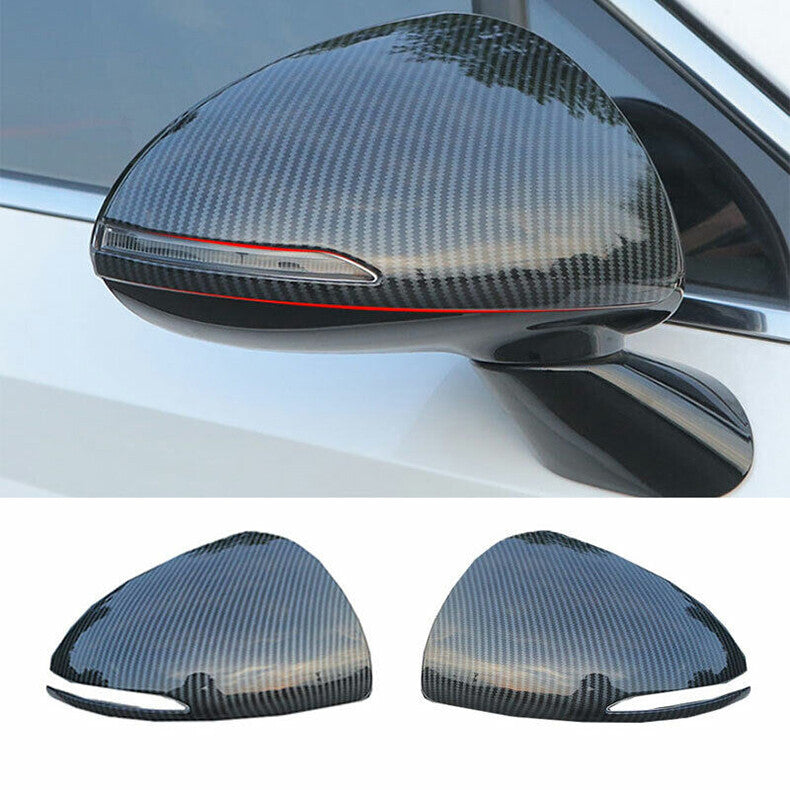for Hyundai Sonata 2020-2023 Carbon Fiber Side Door Rearview Mirror Cover cap 2x