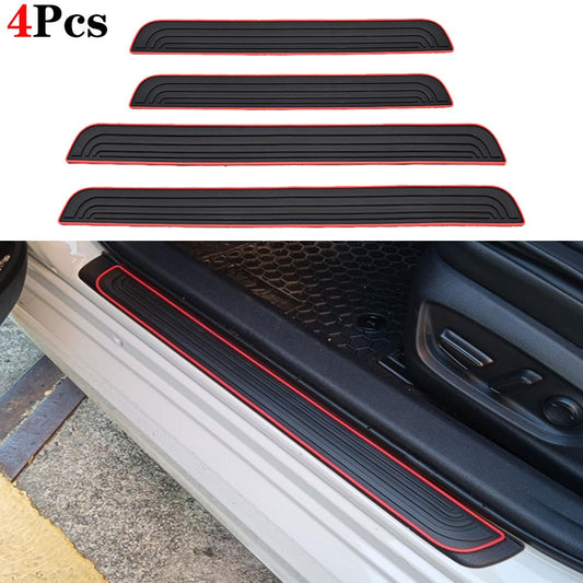 4PCS for Buick Envista Rubber Car Door Scuff Sill Covers Panel Step Protector