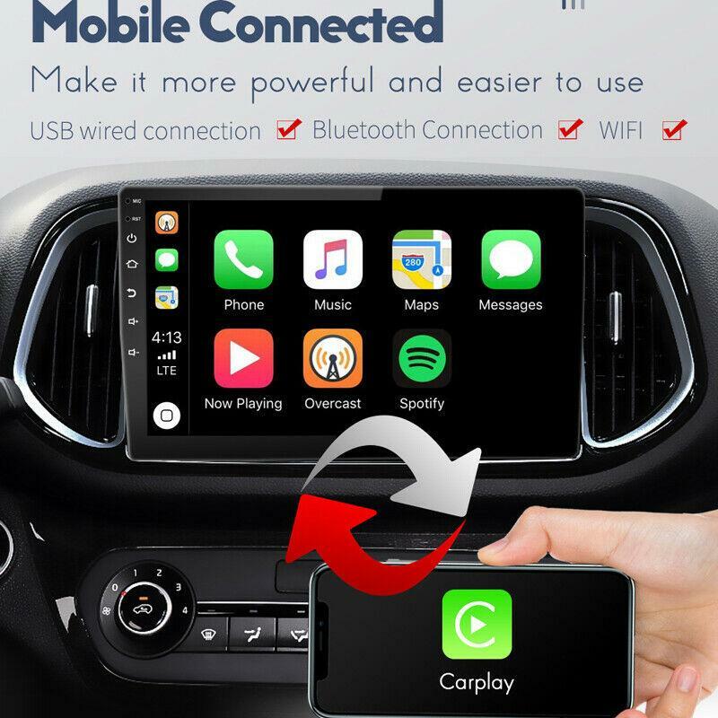 Octa-core dual-DIN car stereo radio, 10.1-inch 4G DSP, Android 10.1, GPS navigation, Wi-Fi. n