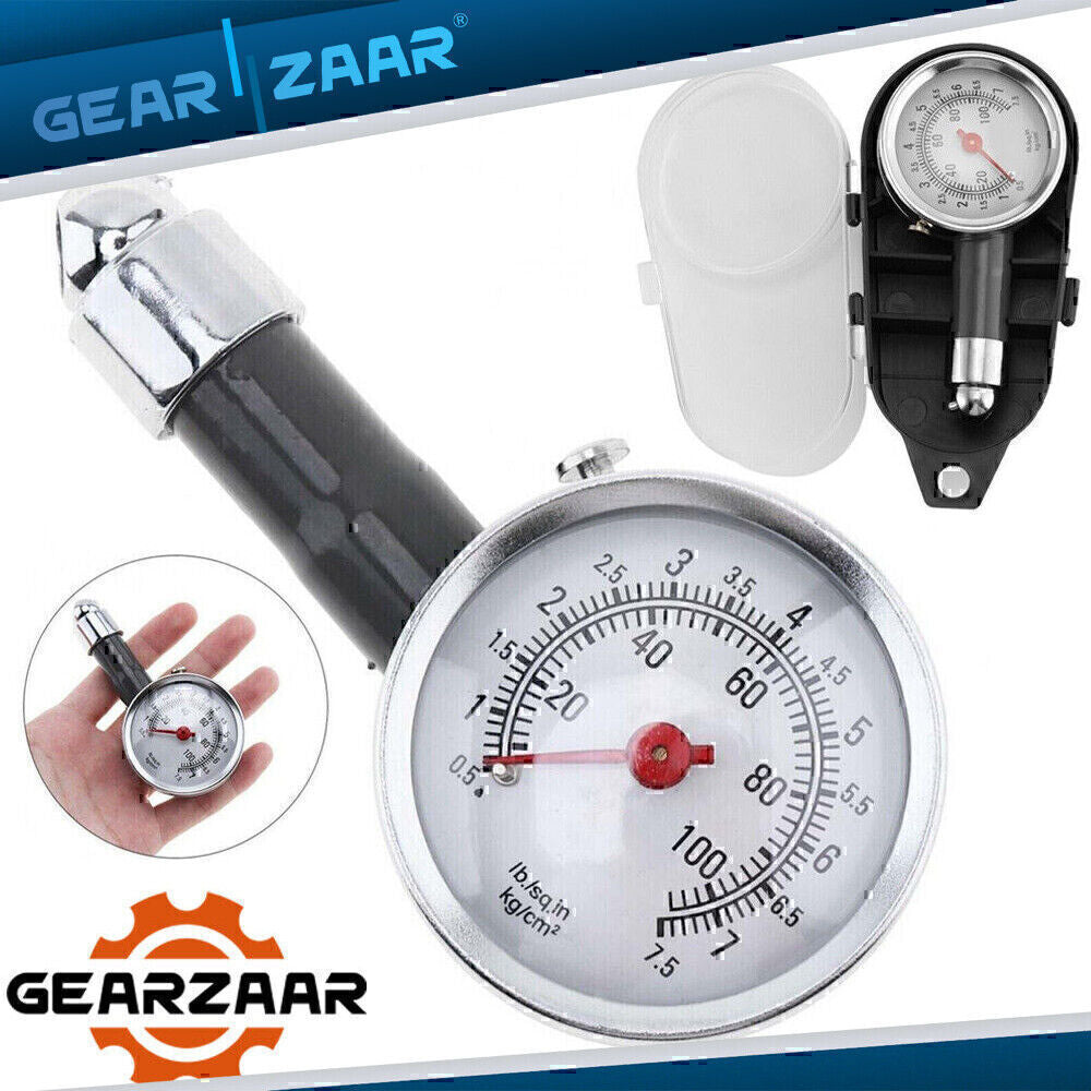 Professional Car Tire Tyre Pressure Gauge Air Measurement Psi/Bar Metal