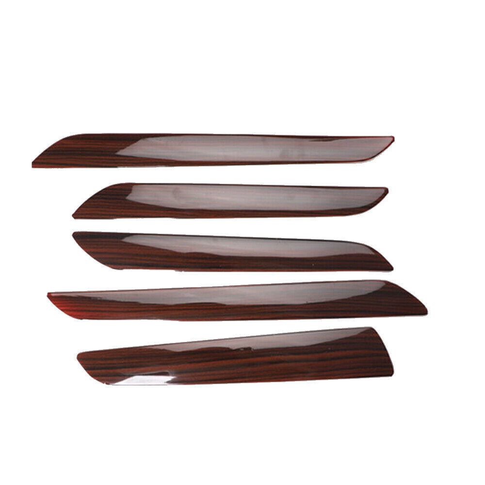 Car Inner Door Panel Cover Decoration Trim 5PCS Fit for Audi Q3 13-18 Red Wood