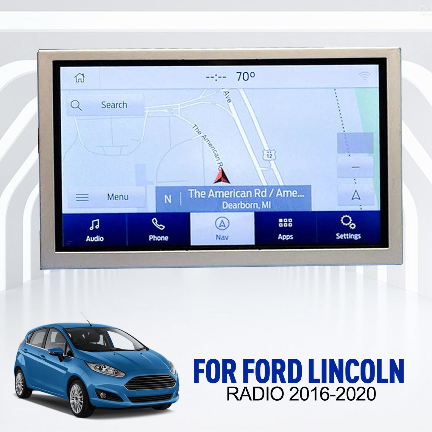 New Sync 3 Navigation 8in Display Touch screen for Ford for Lincoln Radio 2016-2020