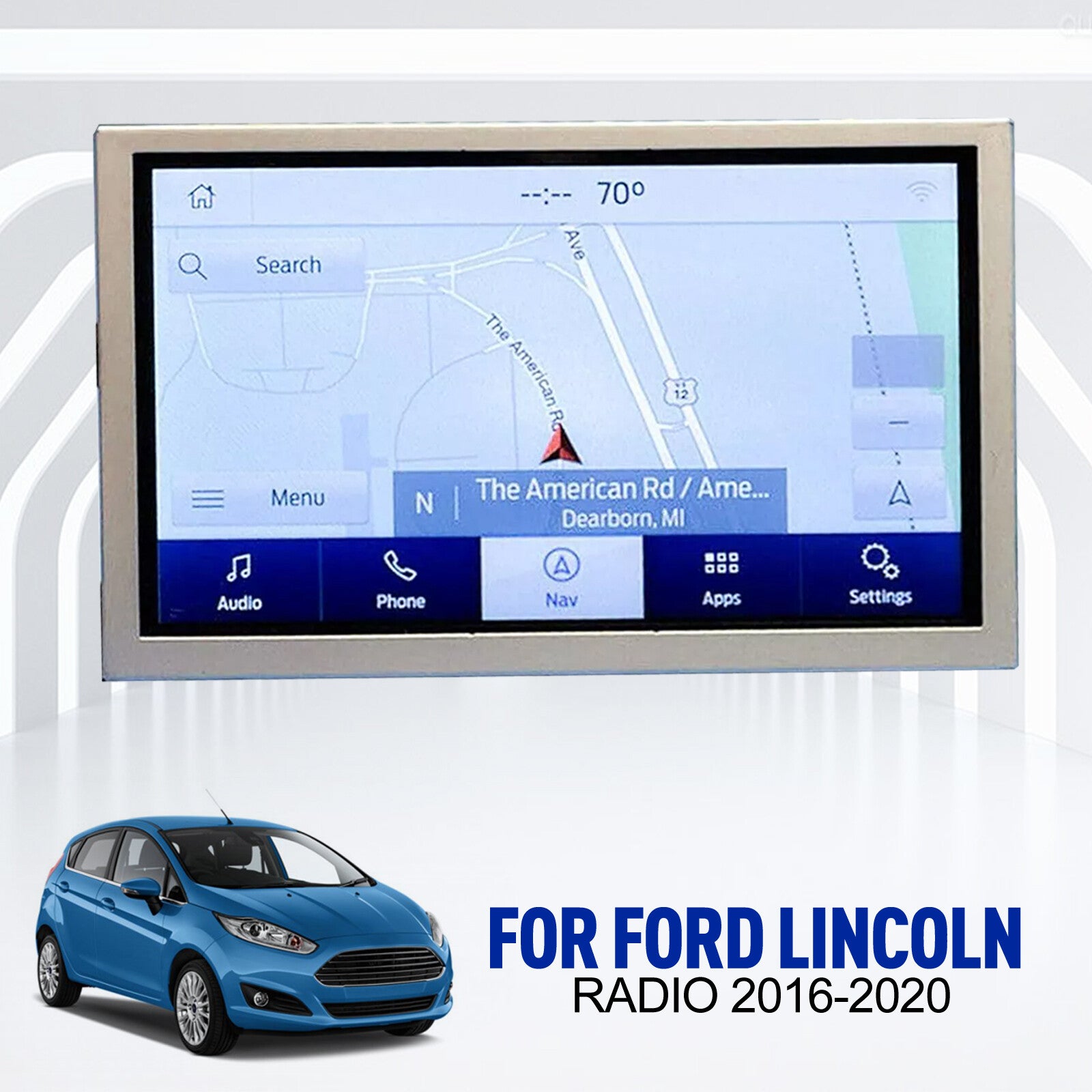 New Sync 3 Navigation 8in Display Touch screen for Ford for Lincoln Radio 2016-2020