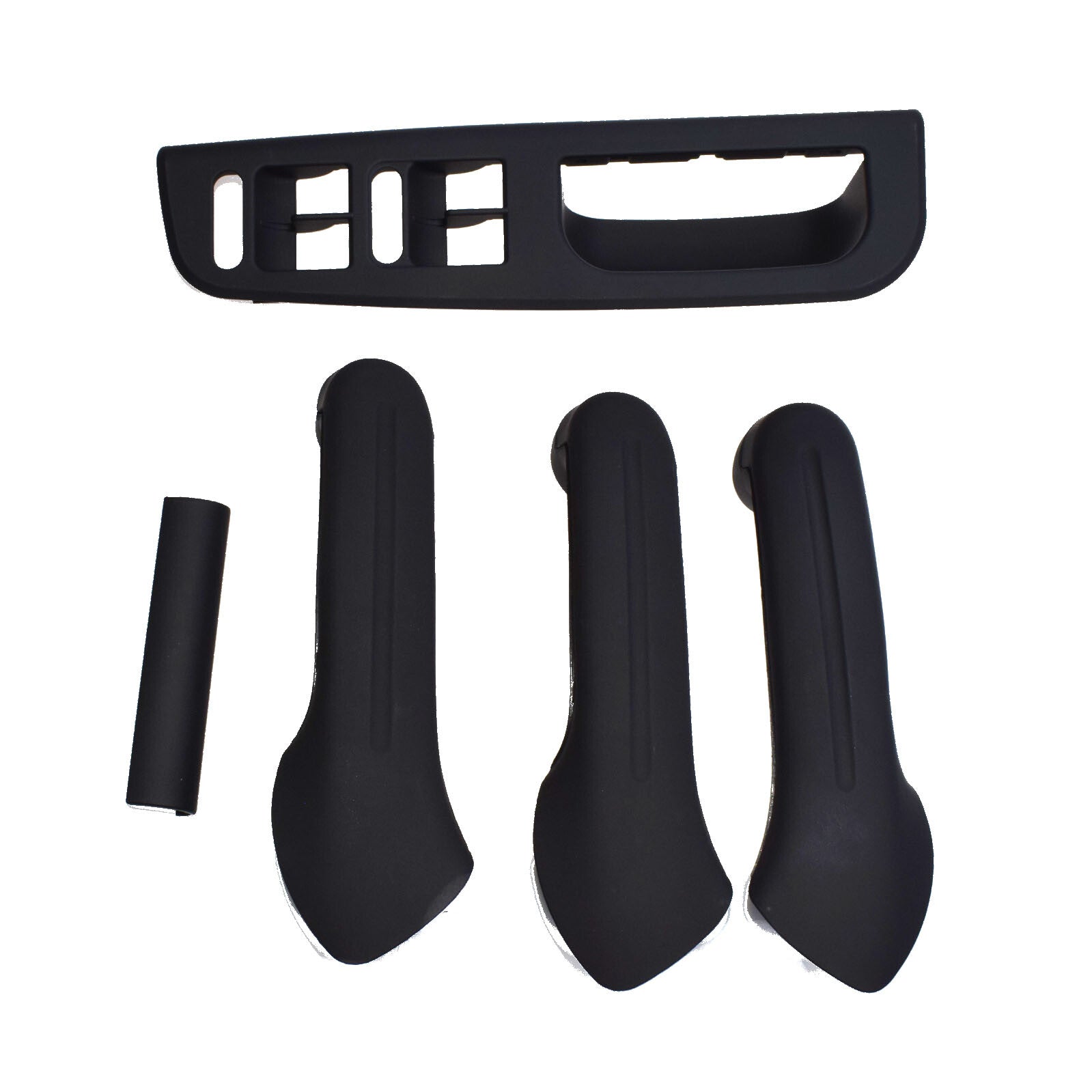 5-piece set of black inner door handle cover switch frame trim suitable for Golf MK4 (new) n