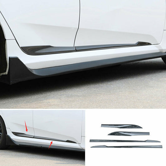 Side Door Body Guard Molding Cover Trims Carbon Fiber for Honda for Civic 2017-2021