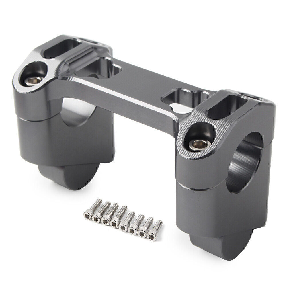 Height Riser Handlebar Clip Adapter for BMW R1200GS LC / Adventure 14-20 Grey Q