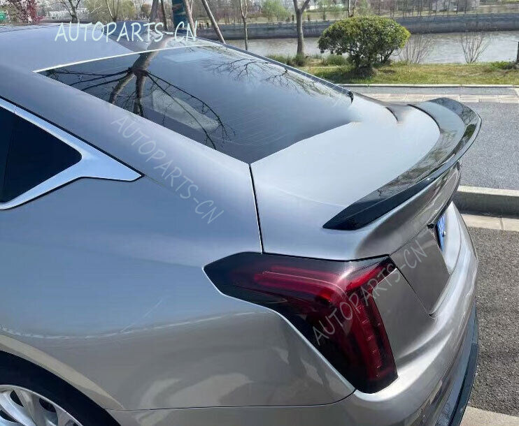 for Cadillac CT5 CT5-V Blackwing 2020-2023 Piano Black Rear Trunk Spoiler Wing