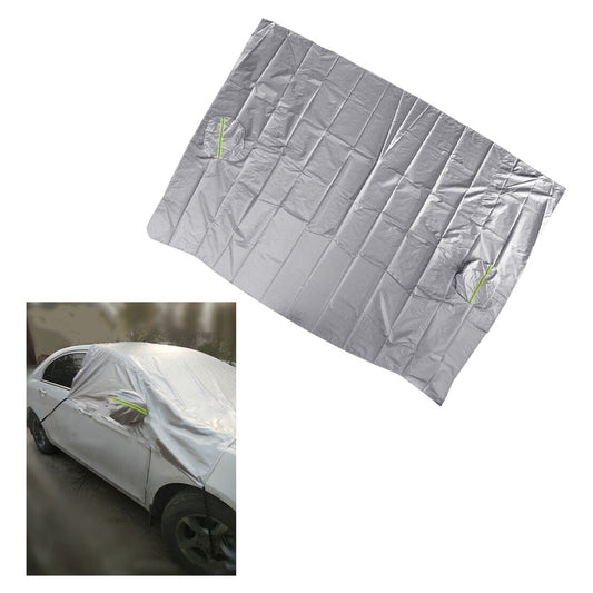 Car Half Body Sun shade Waterproof Sunscreen Snow Resistant Car Cover 210T New v