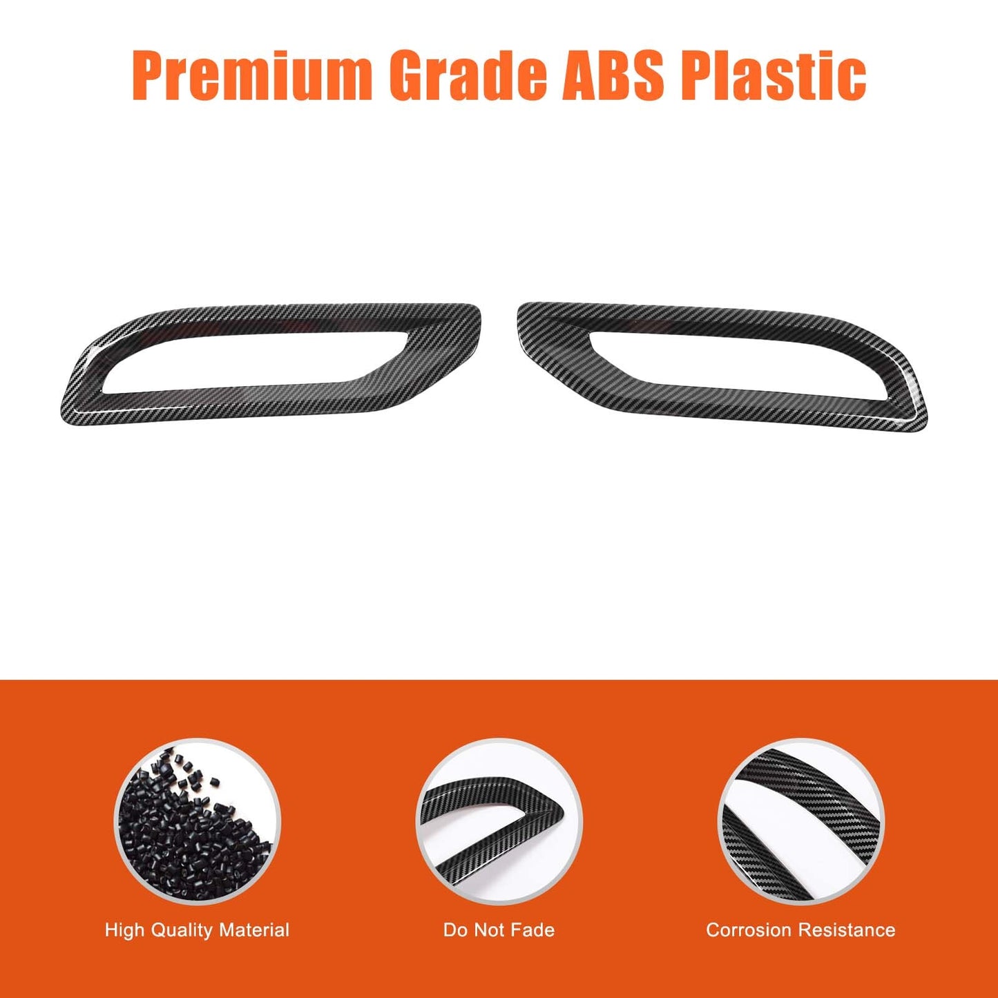 Carbon ABS rear bumper lower trim for Outlander 2022-2024 n
