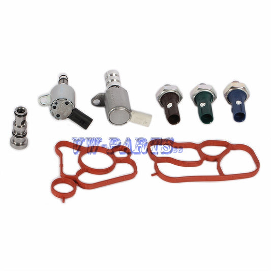 2.0T Radiator Cooling Valve & Seal & Sensors Kit Fit for VW Beetle for AUDI A3 for A5 Q