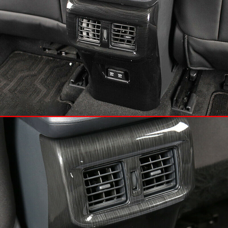 Black Brushed Rear for Seat Armrest Box Anti Kick Cover Trim for Toyota RAV4 2019-23