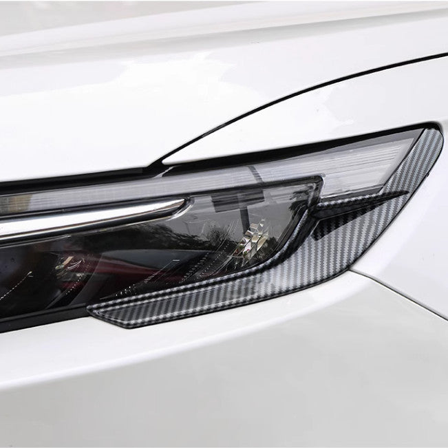 Carbon Fiber Front Headlight Lamp Strip Trim Fit for 2023 2024 for Honda CRV CR-V v