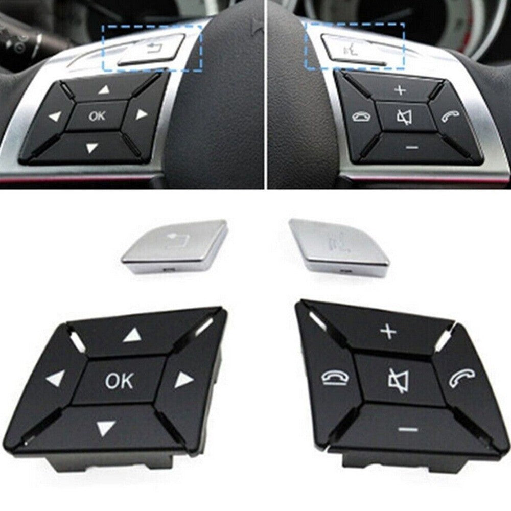 12Pcs Steering Wheel Control Button Switch Black for Benz A B C E Class W204 New n