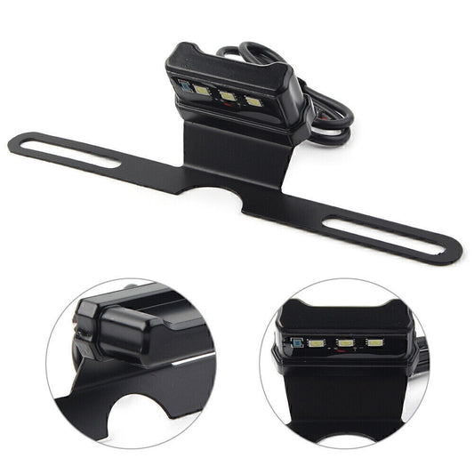 Motorcycle General Assembly Parts 3led Rear Rear License Plate Lamp w/Bracket Q