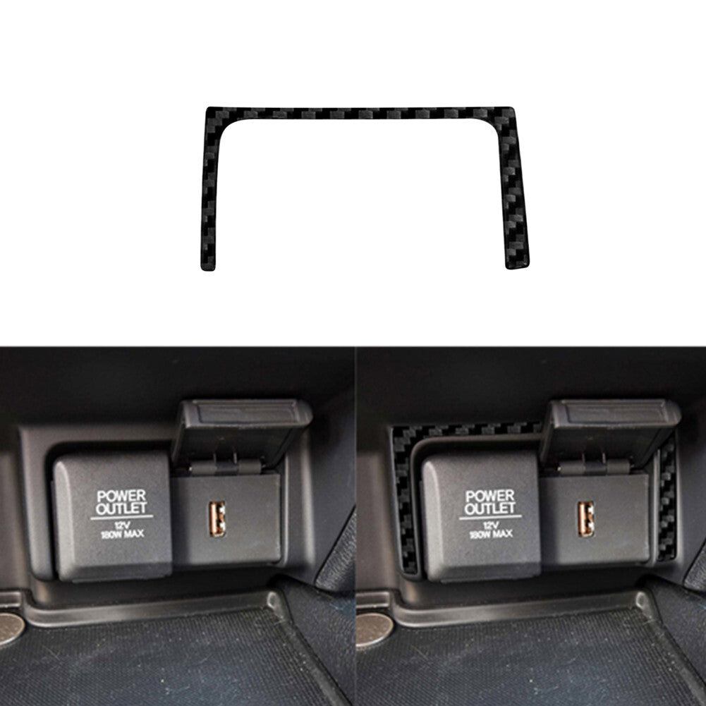 Carbon Fiber USB Power Outlet Cover Trim for Honda Ridgeline Pilot 2017-2020