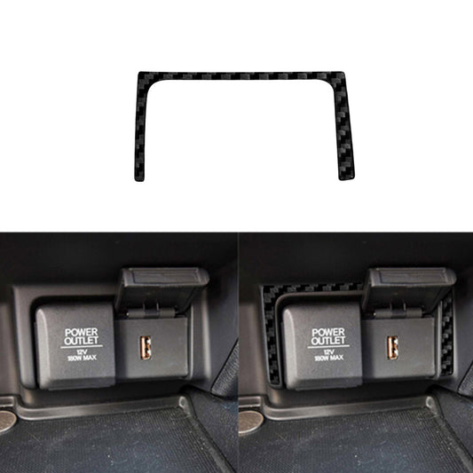 Carbon Fiber USB Power Outlet Cover Trim for Honda Ridgeline Pilot 2017-2020