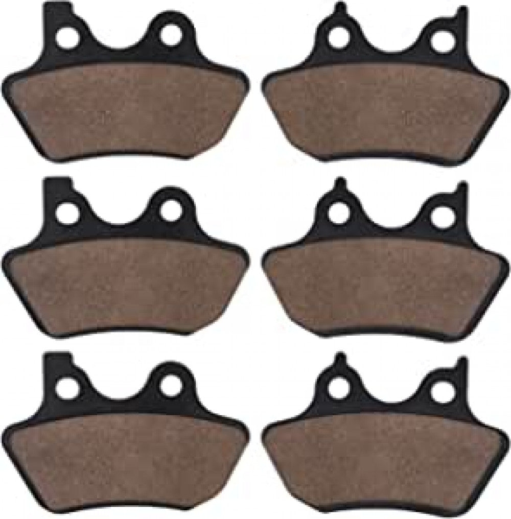 Front Rear Carbon Fiber Brake Pads for Harley FLHTCU-I Electra Glide Ul