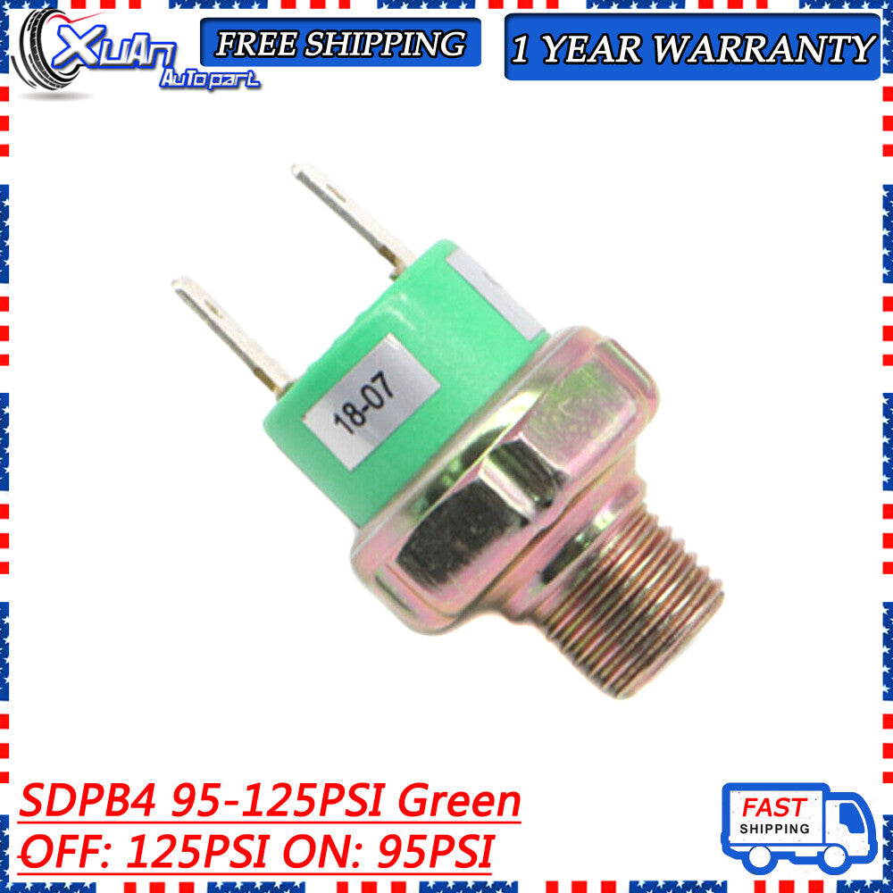 SDPB4 95-125PSI Air Compressor Pressure Switch Valve Horn (125PSI Off, 95PSI On) v