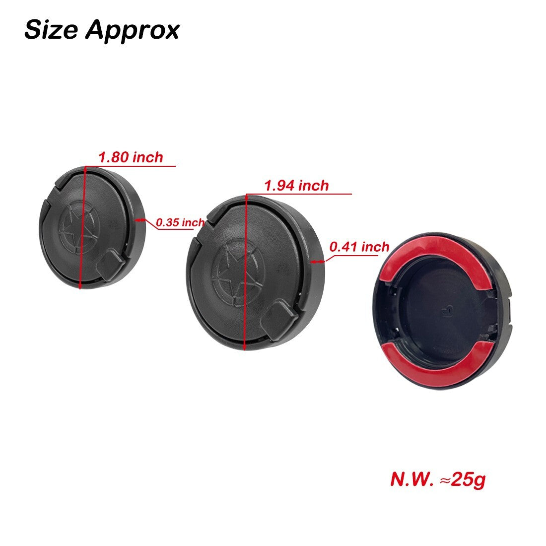 3PCS Lock Door Key Hole Socket Cover Trim Stickers for Jeep for Wrangler TJ JK JL JT