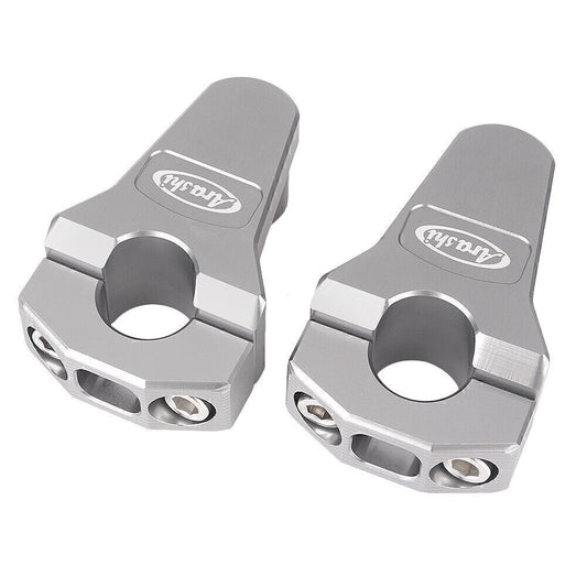 for BMW for Honda for Suzuki 7/8 22mm Handlebar Riser With Mounting Kit Gray Universal Q