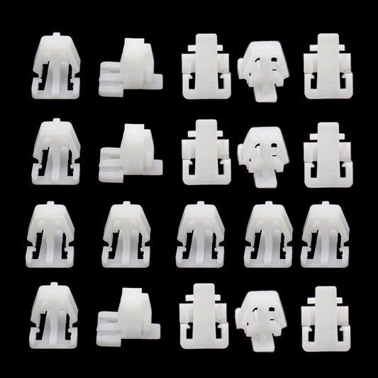 20Pcs Nylon Body Side Molding Clips Retainers Fit for Honda for Civic CR-V Odyssey