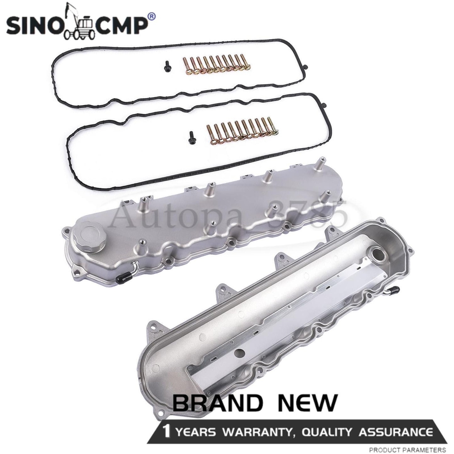 FOR LT GEN V CAST ALUMINUM VALVE COVERS WITH BILLET OIL FILL CAPS  COIL MOUNT