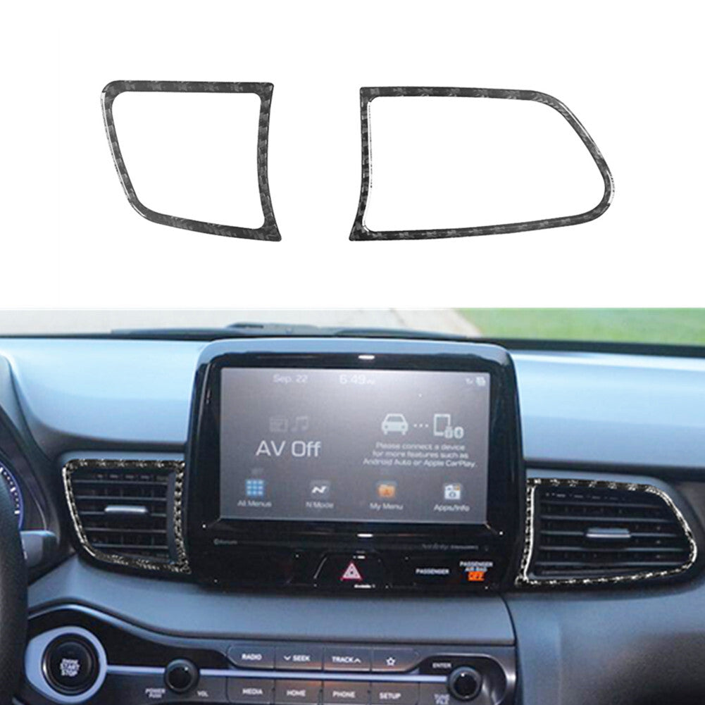2Pcs Carbon Fiber Central Console Side Cover Trim for Mazda MX-5 Miata 2009-2015 v