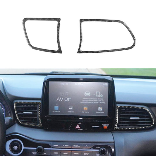 2Pcs Carbon Fiber Central Console Side Cover Trim for Mazda MX-5 Miata 2009-2015 v