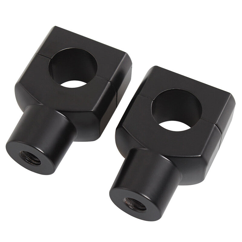 2-piece motorcycle 1-inch handlebar riser mount aluminum alloy suitable for most cruiser Bobber Choppers Q
