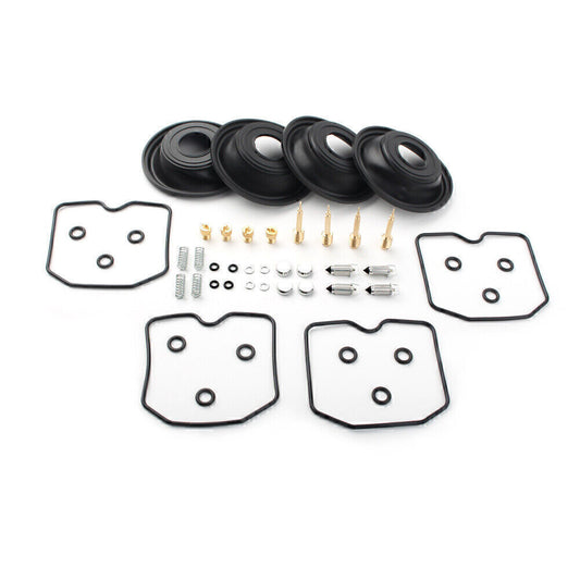 4 x Carburetor Rebuild Kit & Plunger Vacuum Diaphragm Fit for Kawasaki Carb Repair Q