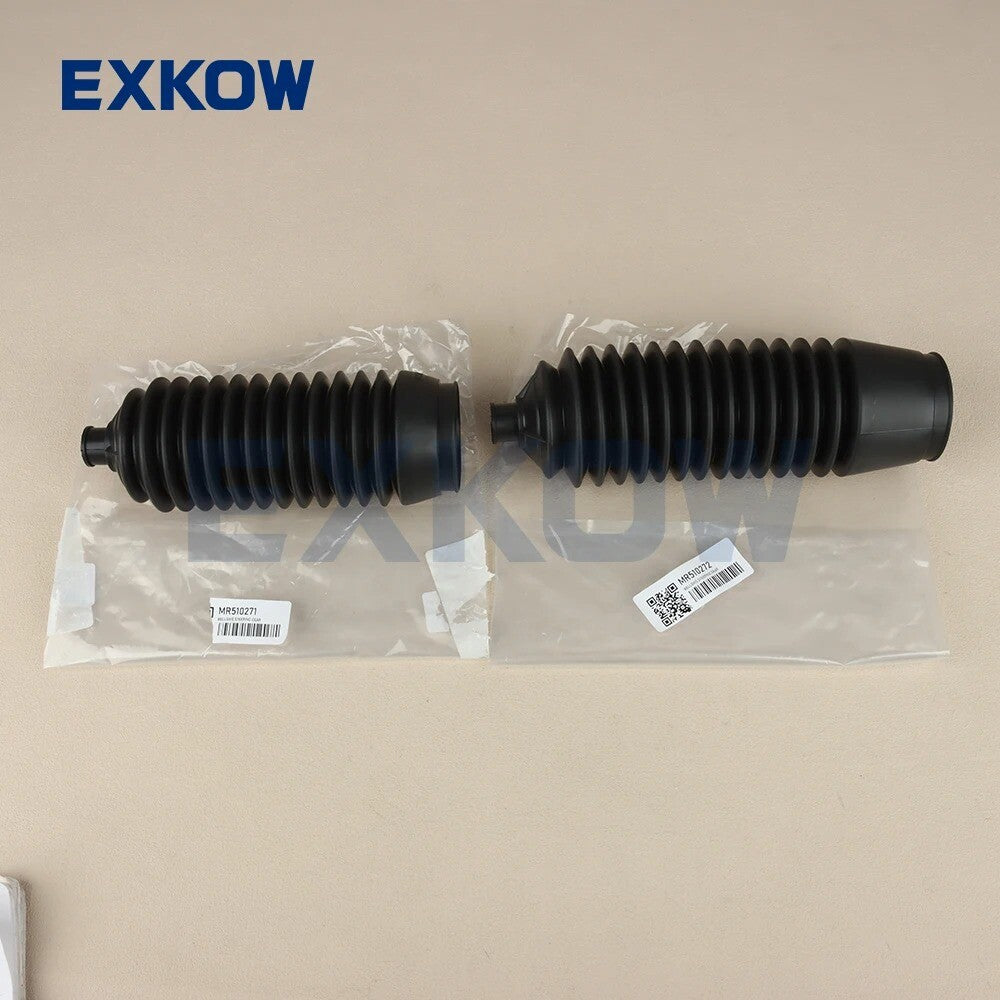 2X Left Right Steering Gear Bellow for Mitsubishi Pajero 00- MR510271 MR510272
