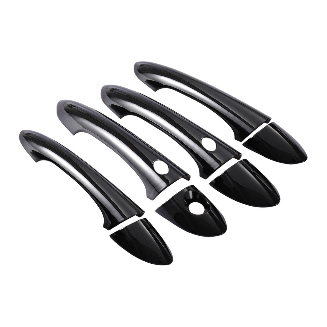 1Set Side Door Handle Cover Trim w/ Key Hole Fit for Hyundai Sonata 2011-2014