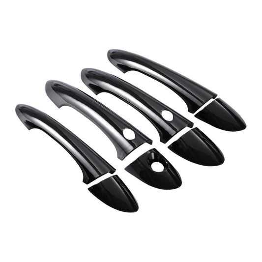 1Set Side Door Handle Cover Trim w/ Key Hole Fit for Hyundai Sonata 2011-2014