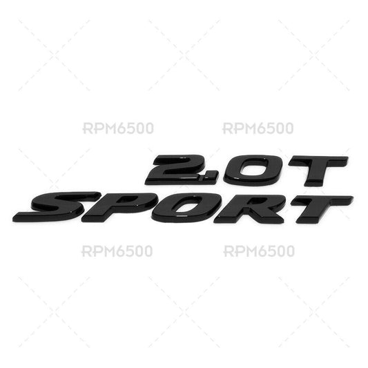 FIT for Honda 2.0T Sport Luggage Rear Trunk Lid Logo Badge Nameplate Emblem Black