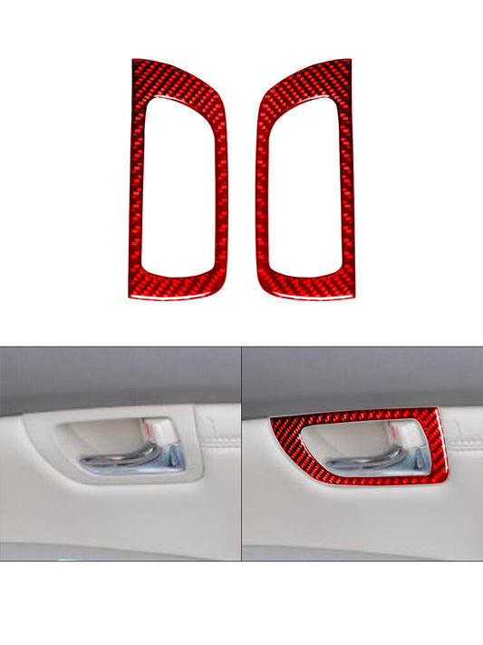 Red Carbon Fiber Rear Door Handle Trim for LEXUS RX330 2004-06 RX350 2006-2009
